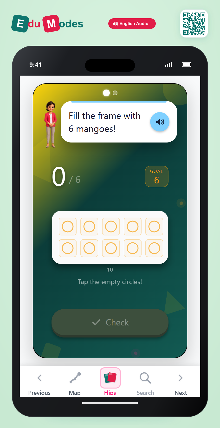Ten Frame 6 and 7 - Interactive Learning Game Preview