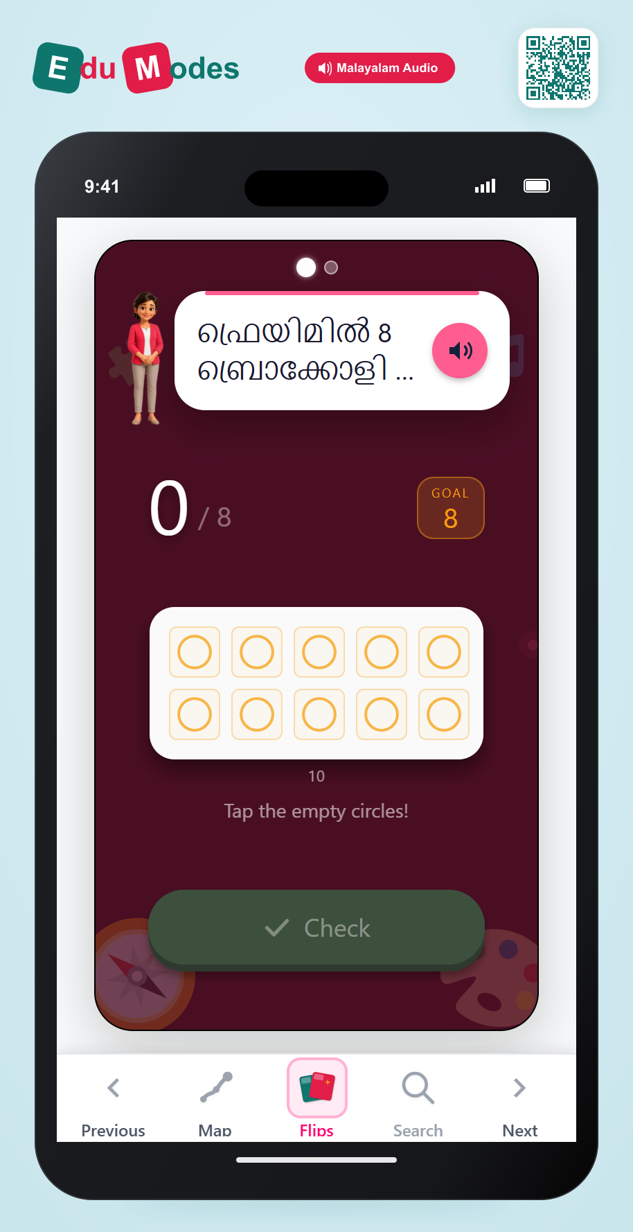 Ten Frame 8 and 9 - Interactive Learning Game Preview