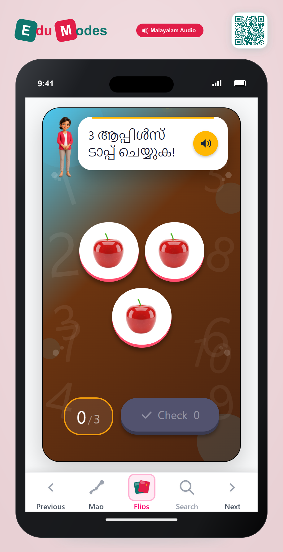 Count Objects up to 3 - Interactive Learning Game Preview