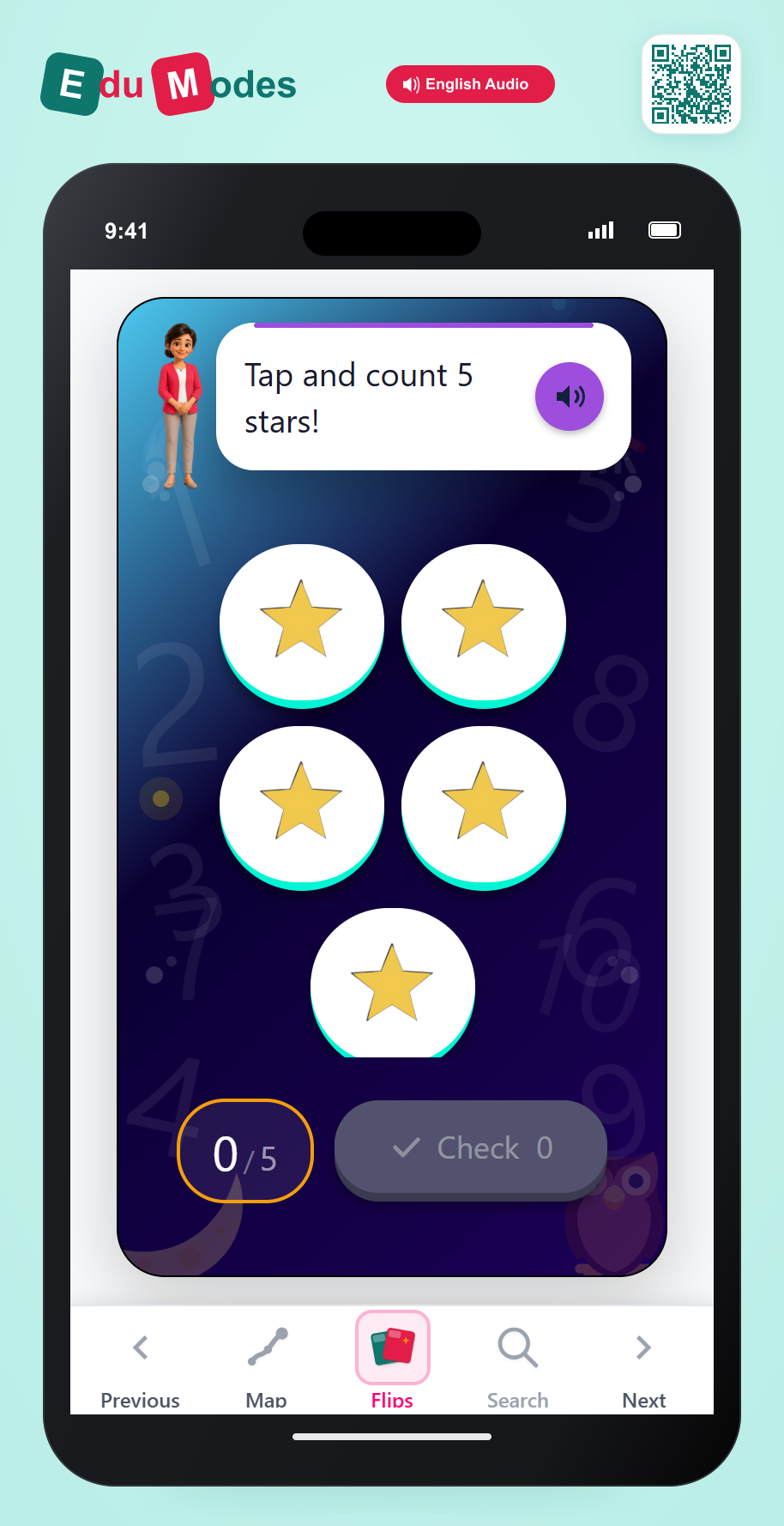 Count Shapes up to 5 - Interactive Learning Game Preview
