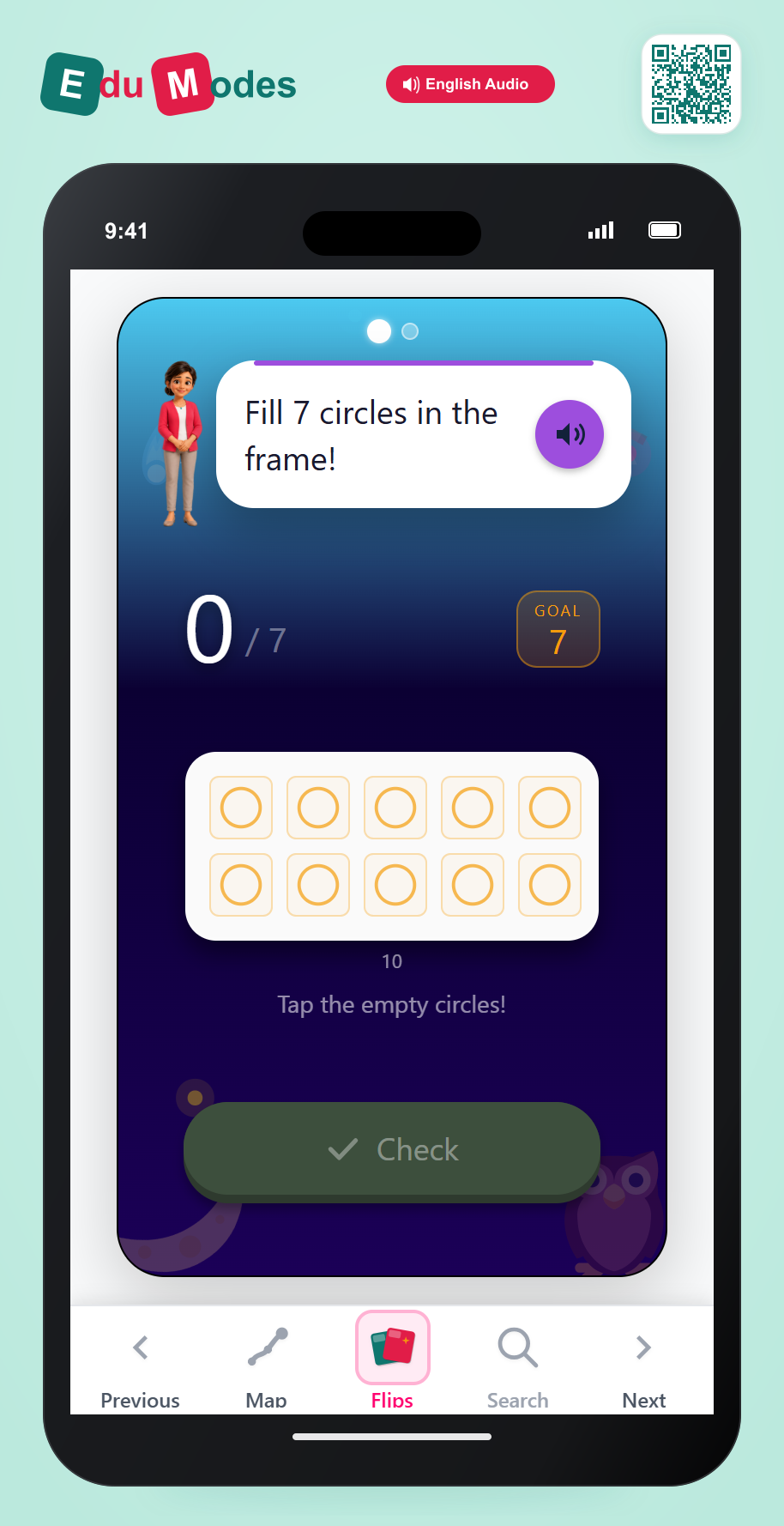 Shape Ten Frame up to 10 - Interactive Learning Game Preview