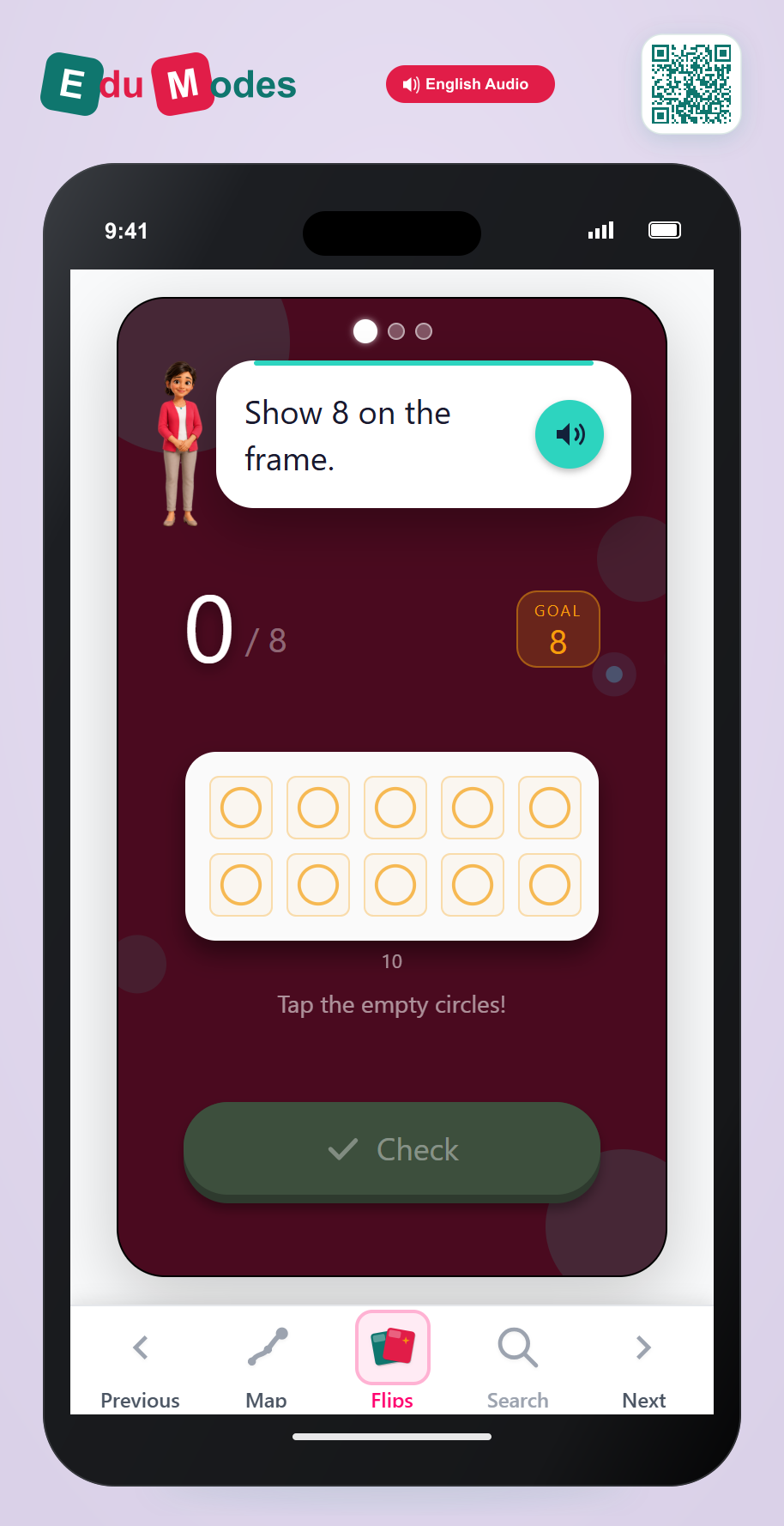 Construct 8, 9, 10 on Ten Frame - Interactive Learning Game Preview