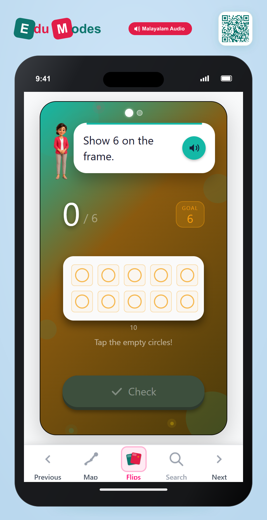 Construct 6 and 7 on Ten Frame - Interactive Learning Game Preview