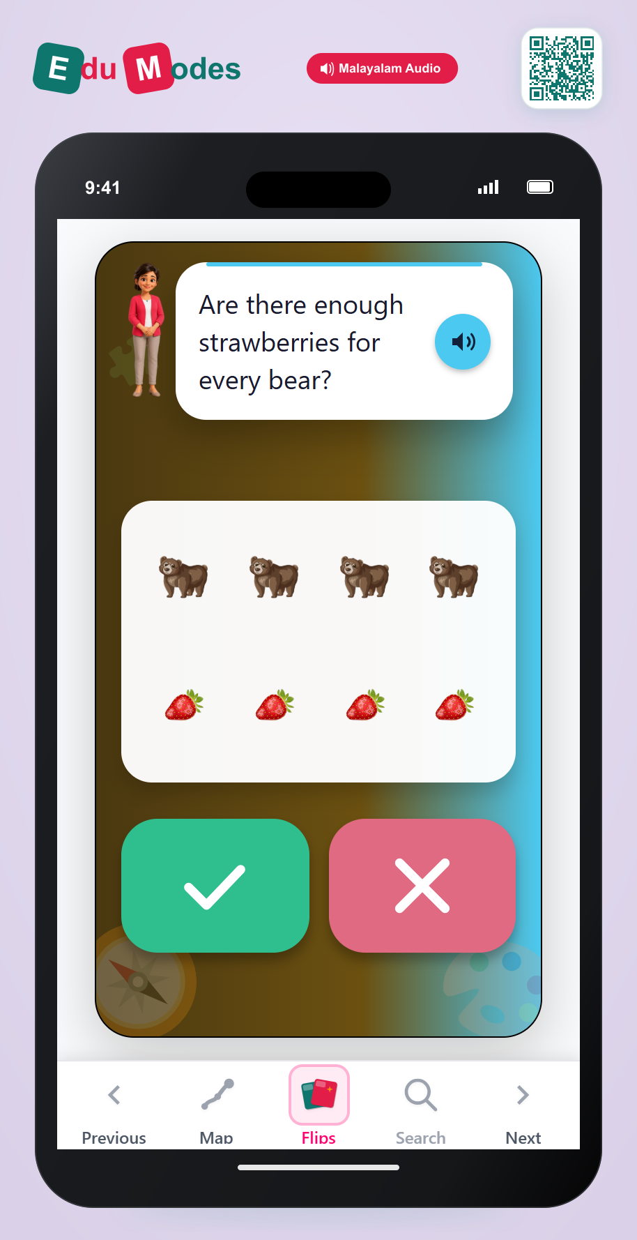 Are there enough? Bear and Berry - Interactive Learning Game Preview