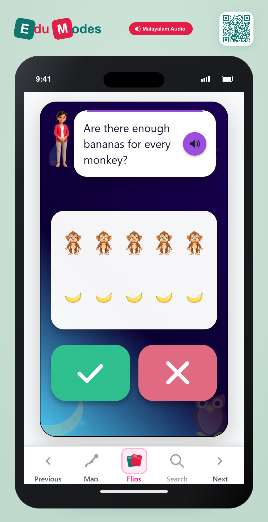 Are there enough? 5 Monkeys - Interactive Learning Game Preview