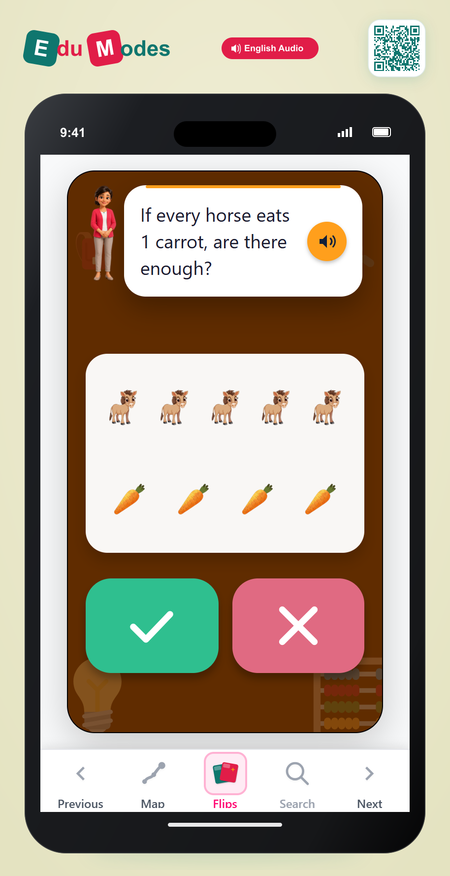 Are there enough? 5 Horses - Interactive Learning Game Preview