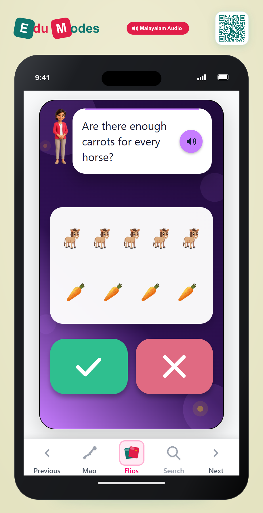 Are there enough? 5 Horses - Interactive Learning Game Preview