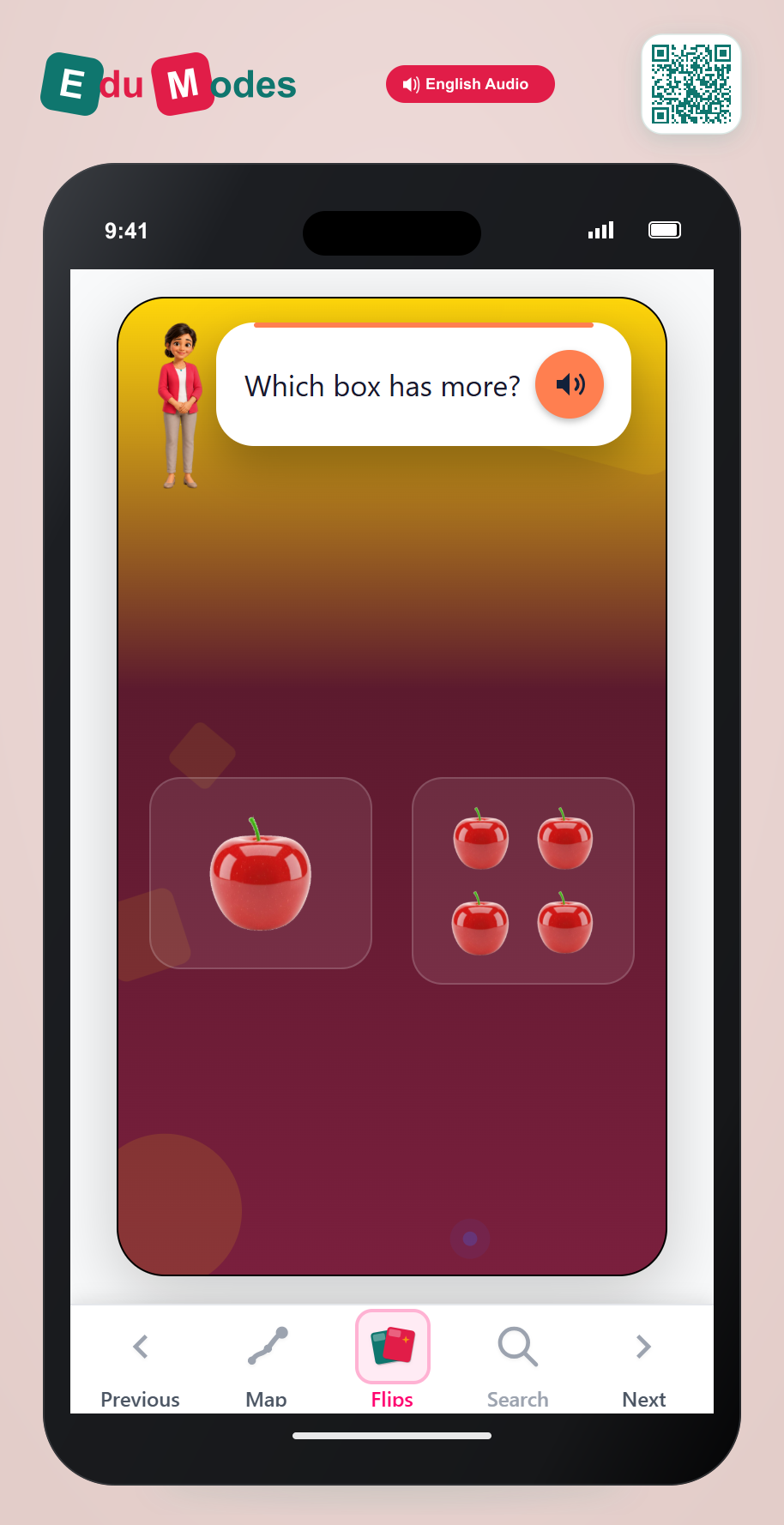 Which has more? Apples - Interactive Learning Game Preview
