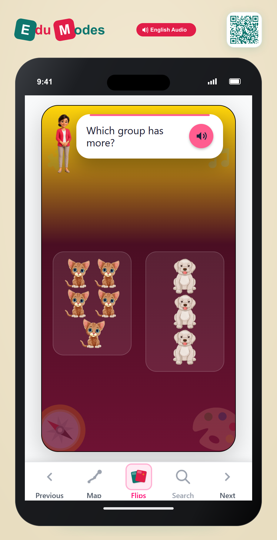 Which has more? Cats vs Dogs - Interactive Learning Game Preview