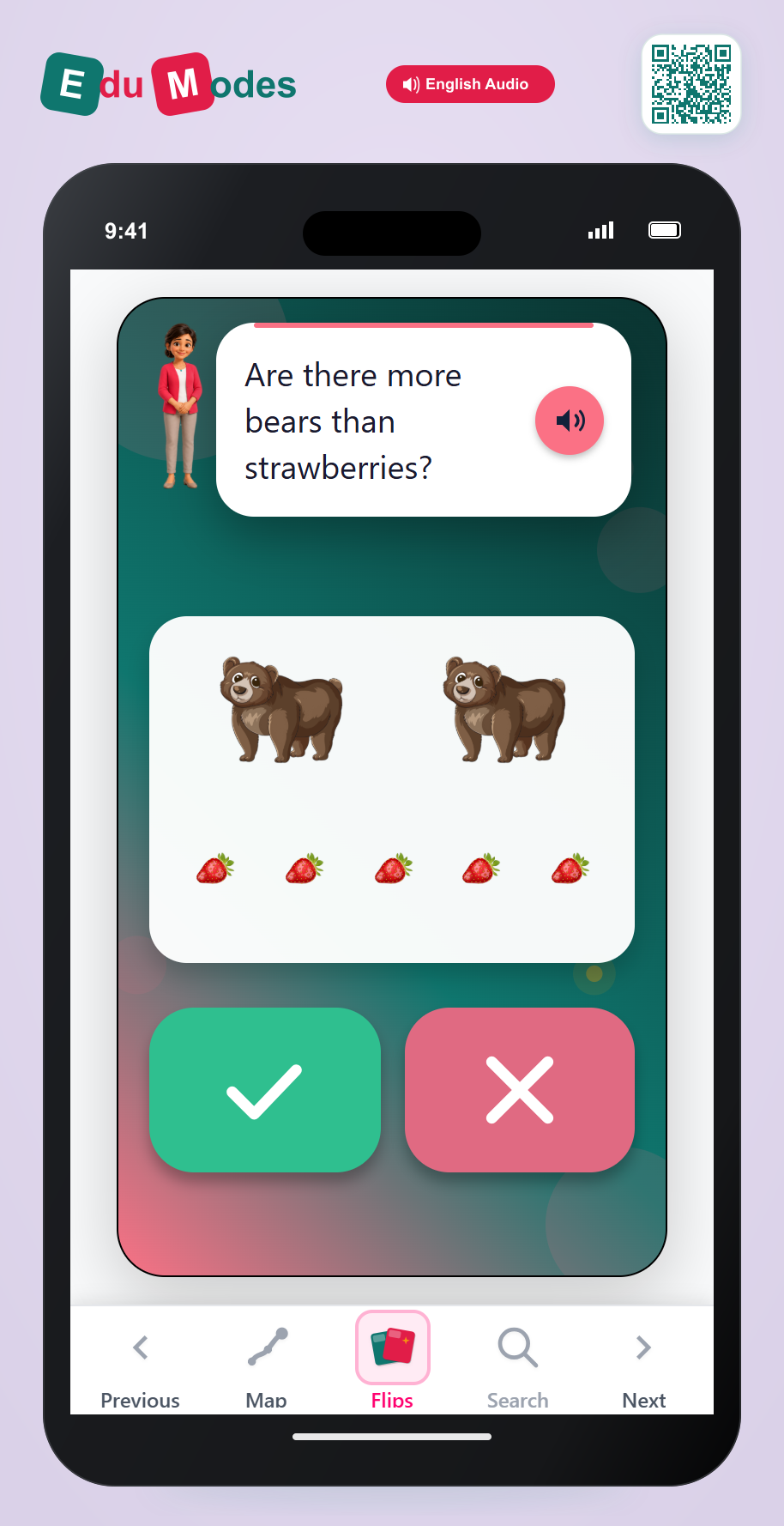 More Bears than Strawberries? - Interactive Learning Game Preview