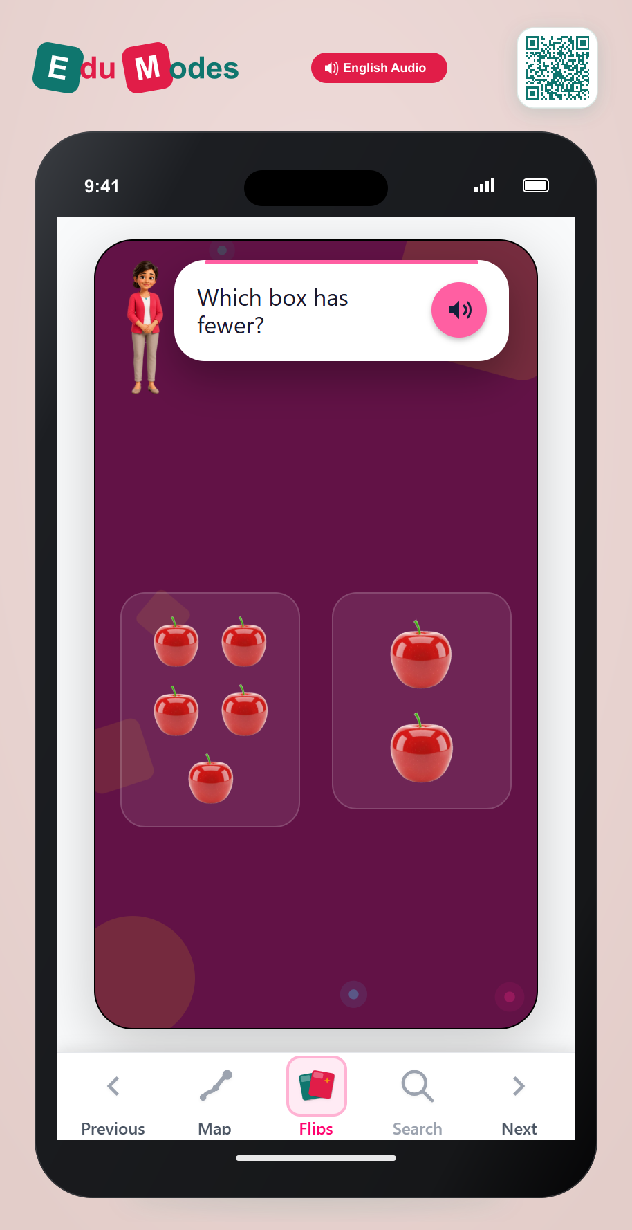 Find Fewer Apples - Interactive Learning Game Preview