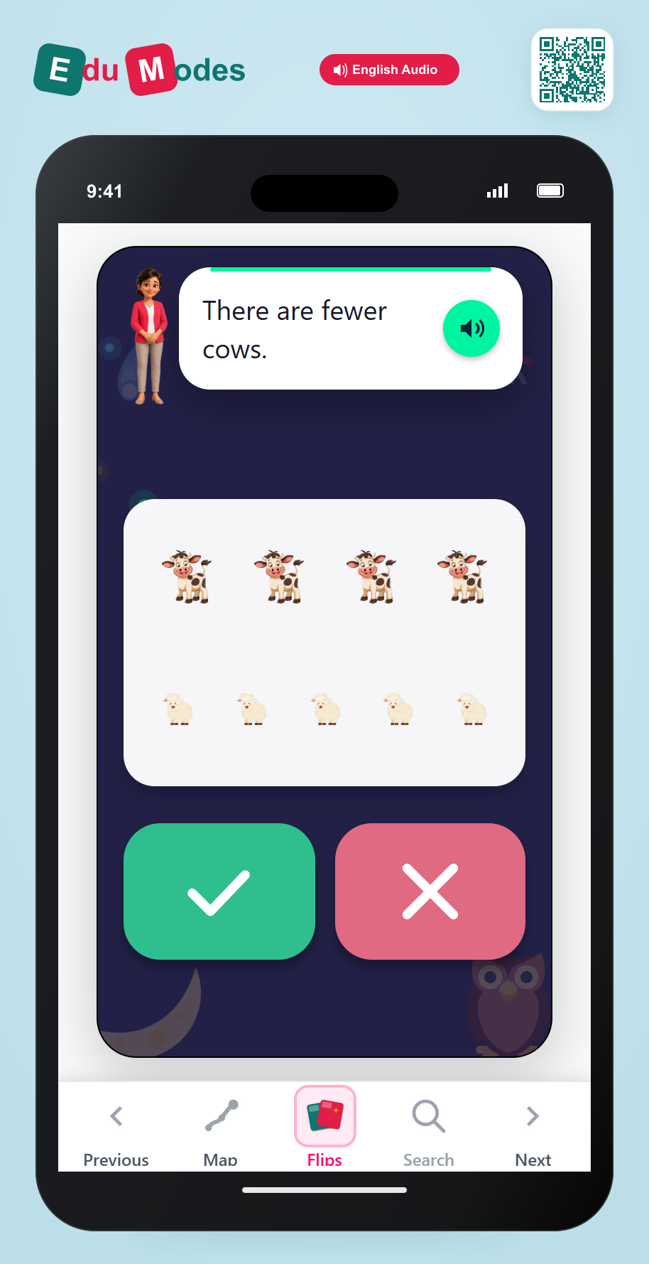 Fewer Cows - Interactive Learning Game Preview