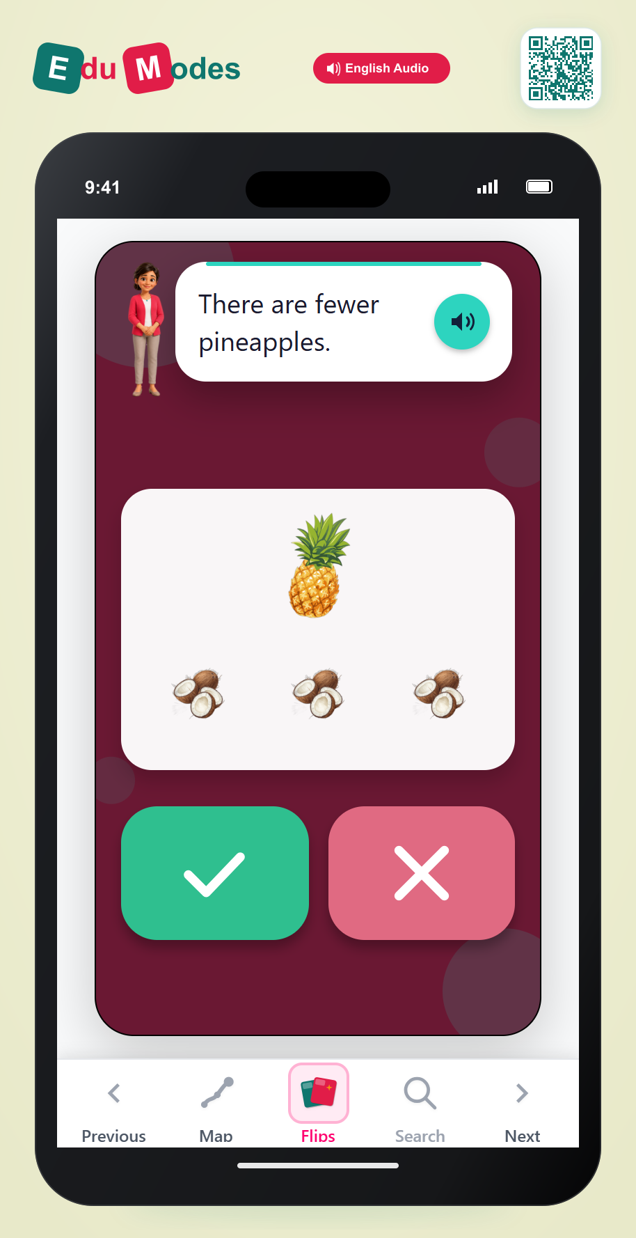 Fewer Pineapples - Interactive Learning Game Preview
