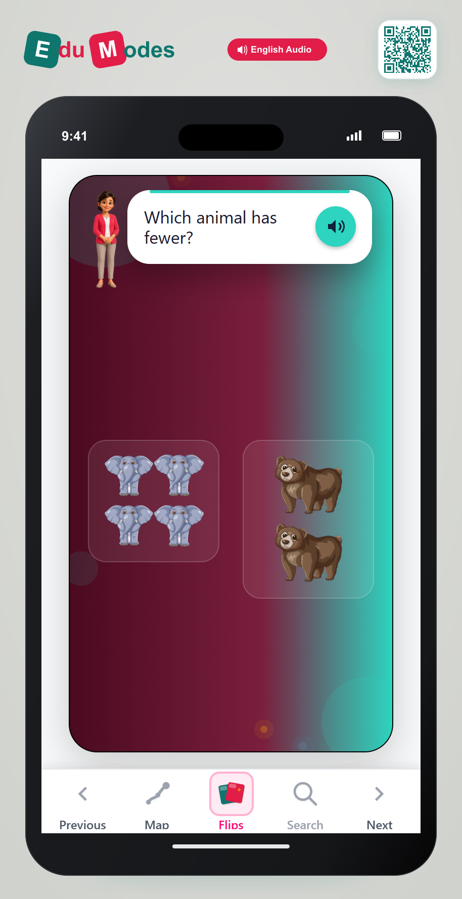 Fewer Bears - Interactive Learning Game Preview