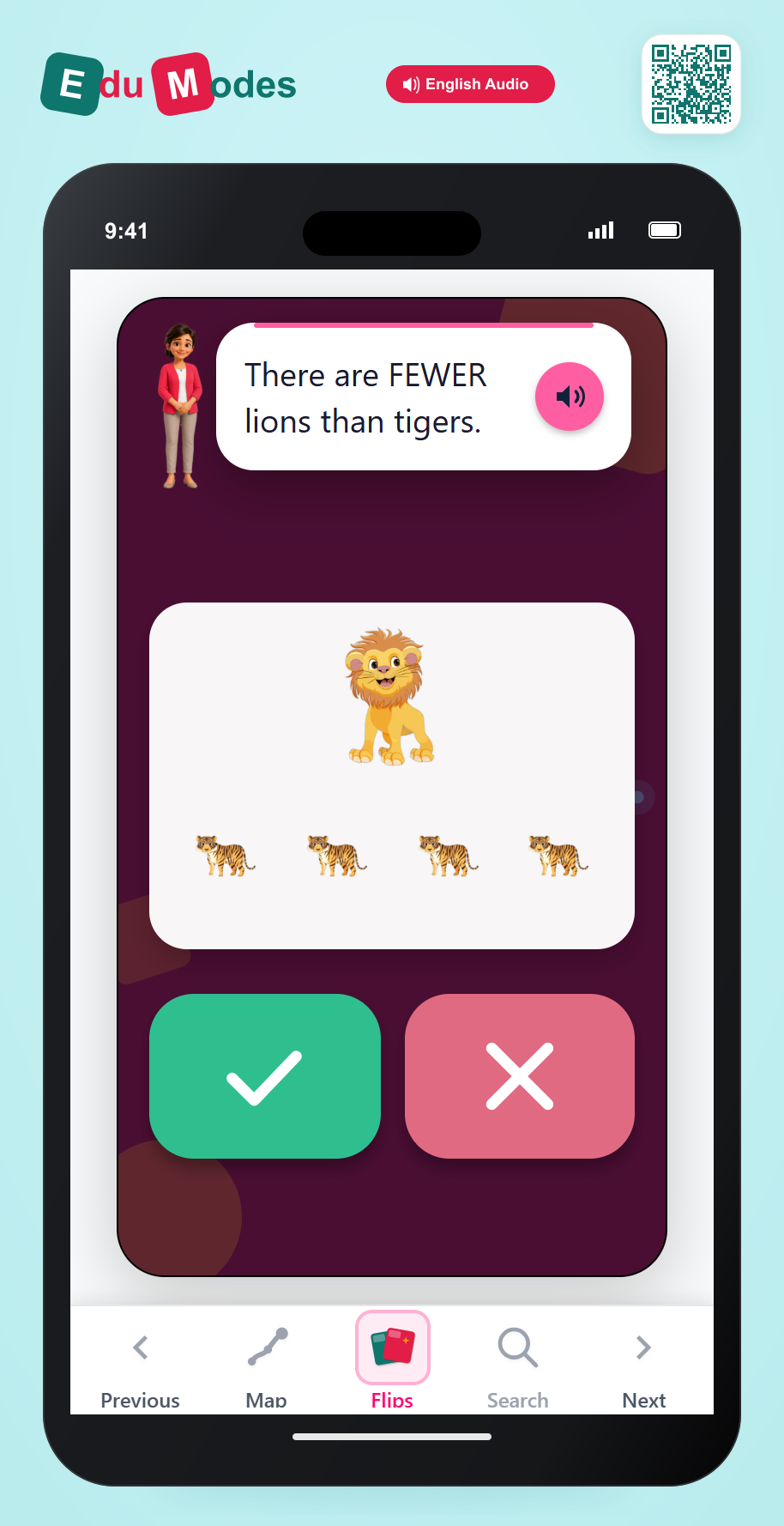 Which is Fewer? 1 vs 4 - Interactive Learning Game Preview