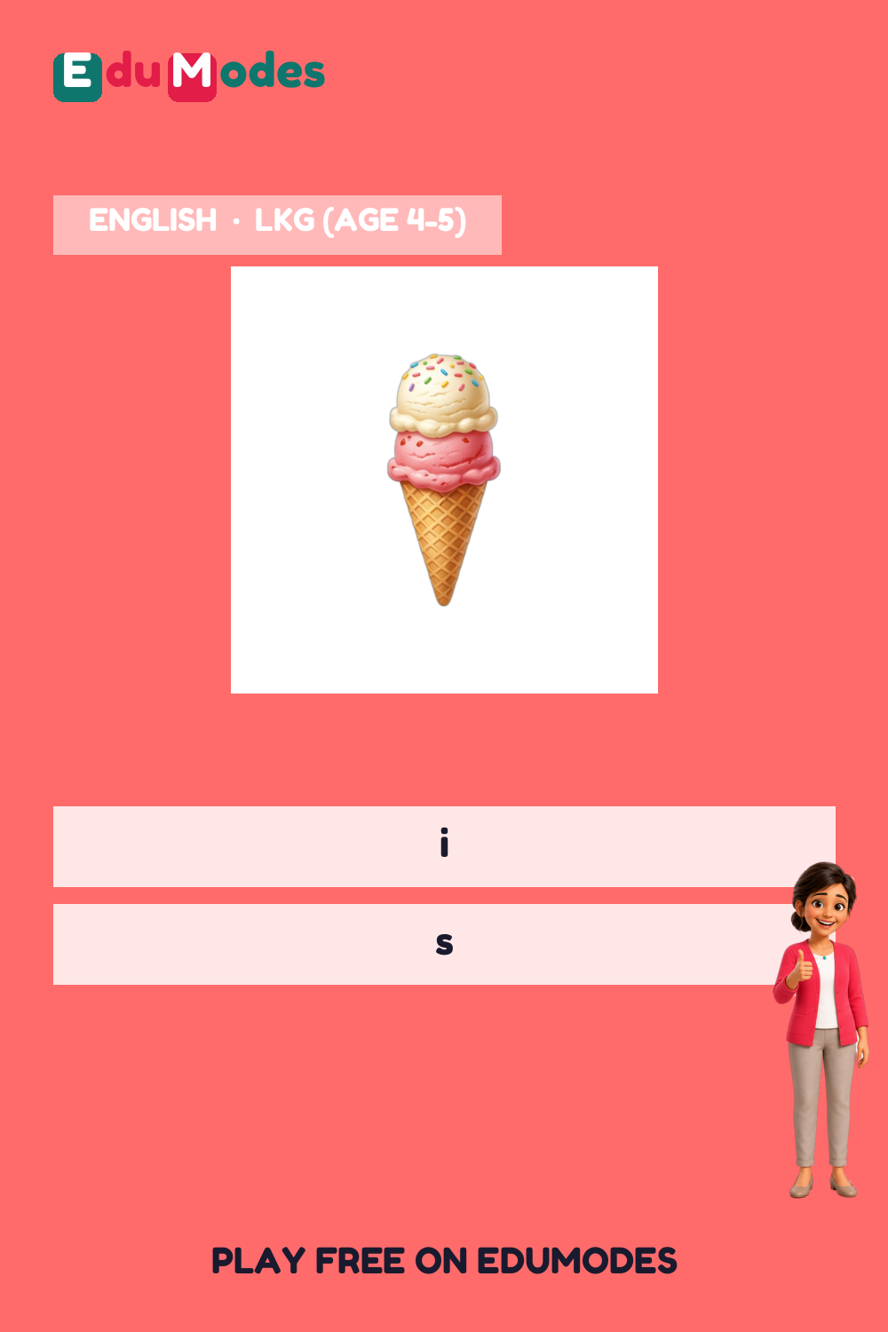 Identify the first sound in a word: I to M - Interactive Learning Game Preview