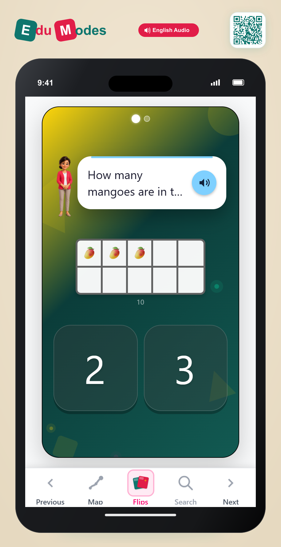Ten Frame Quiz 1 to 5 - Interactive Learning Game Preview