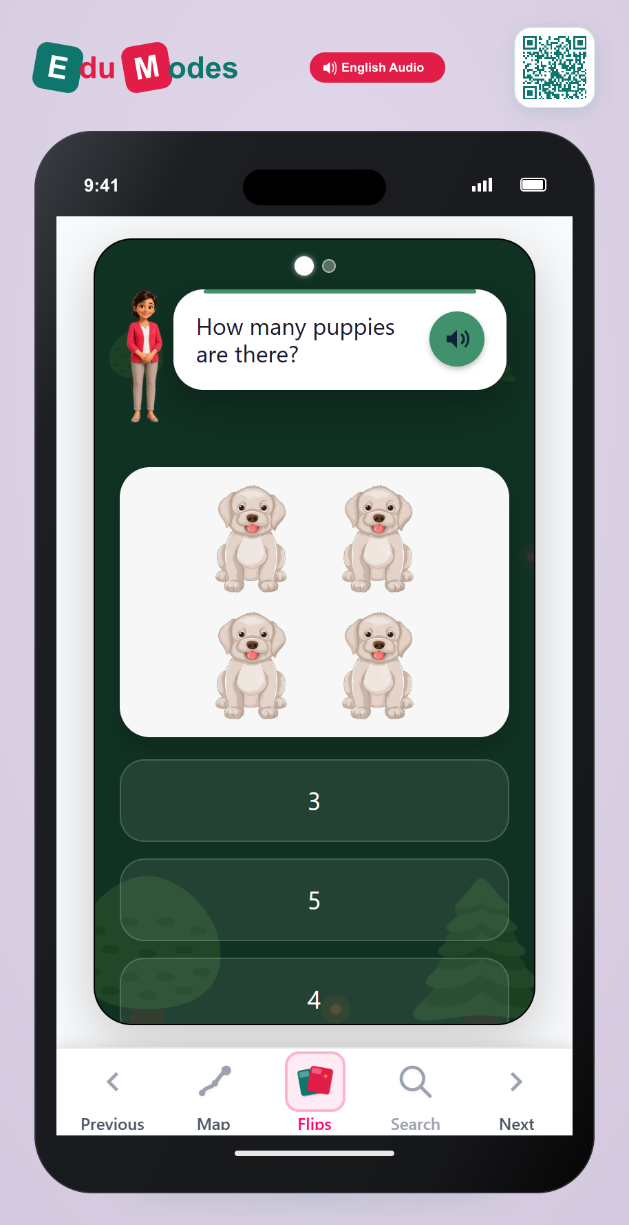 Count Objects up to 5 - Interactive Learning Game Preview