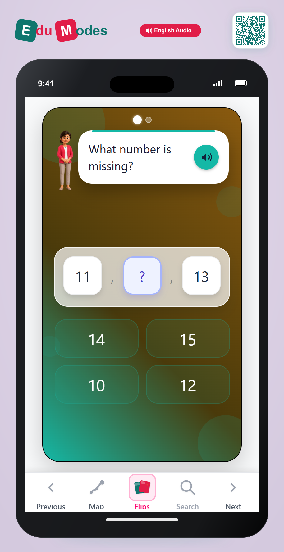 Missing Numbers 11 to 15 - Interactive Learning Game Preview