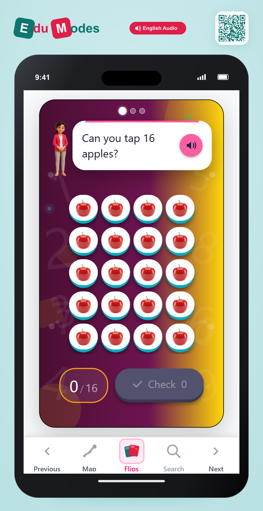 Count Out 16 to 18 - Interactive Learning Game Preview