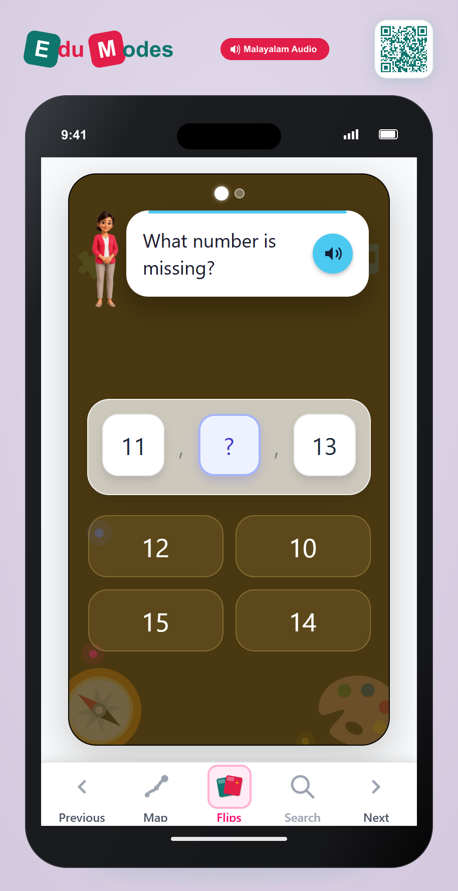 Missing Numbers 11 to 15 - Interactive Learning Game Preview