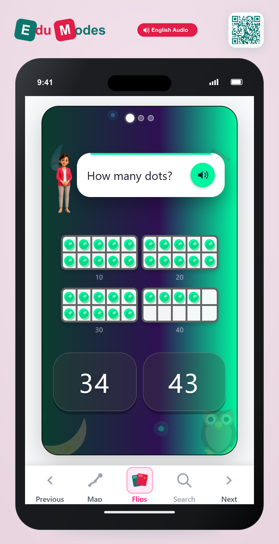 Identify Thirties and Forty - Interactive Learning Game Preview