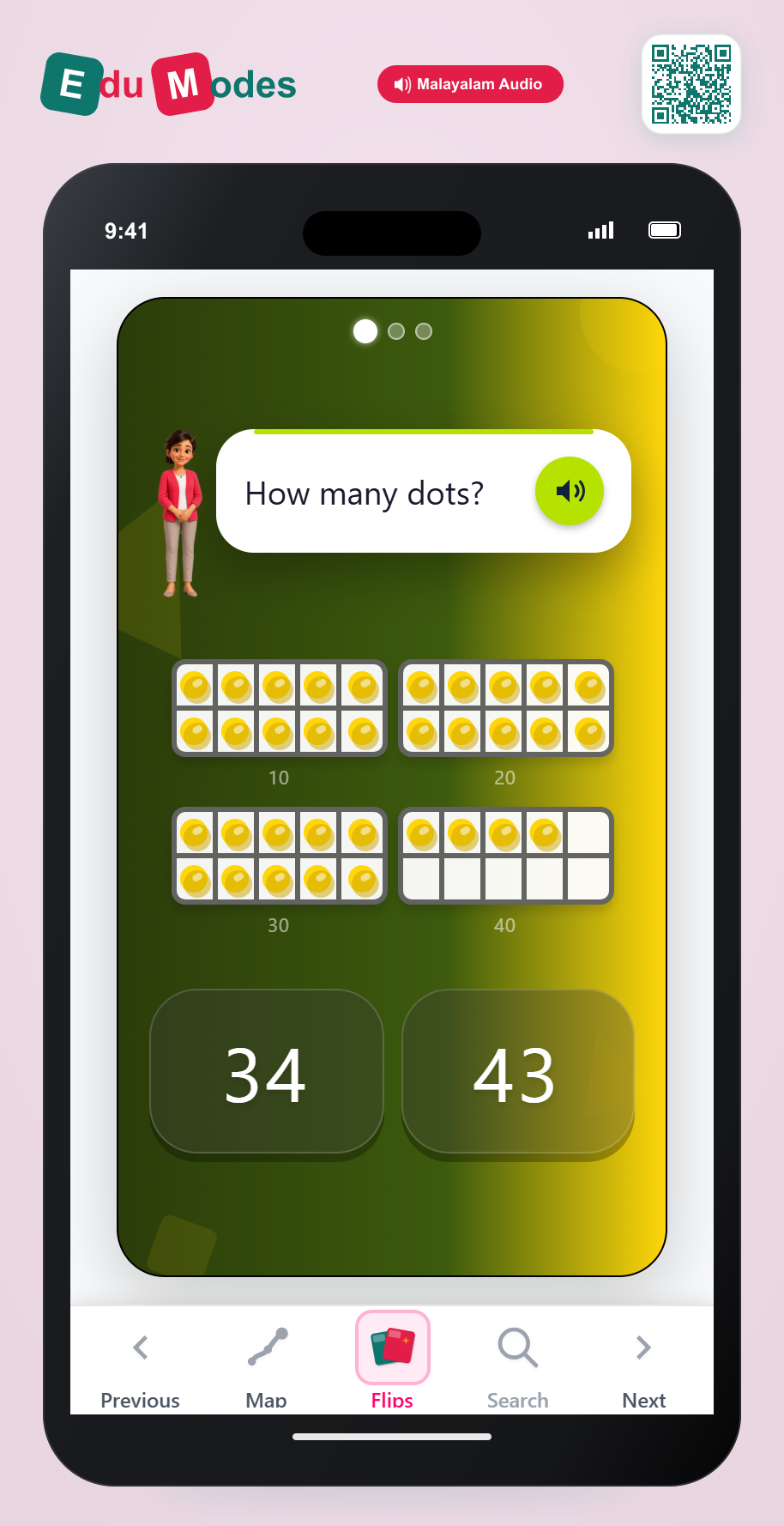 Identify Thirties and Forty - Interactive Learning Game Preview