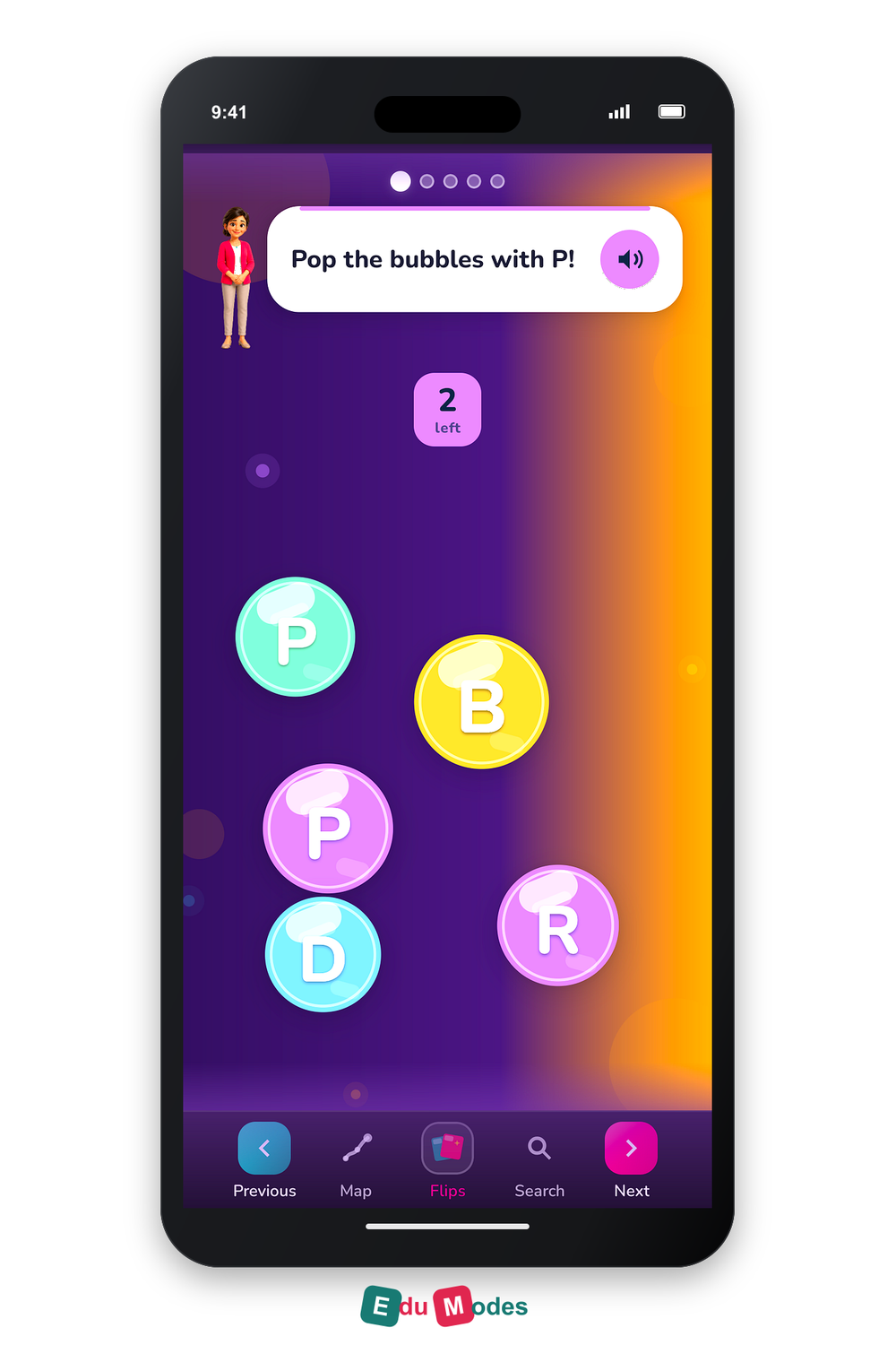 Listen & Pop Lowercase: P to T - Interactive Learning Game Preview