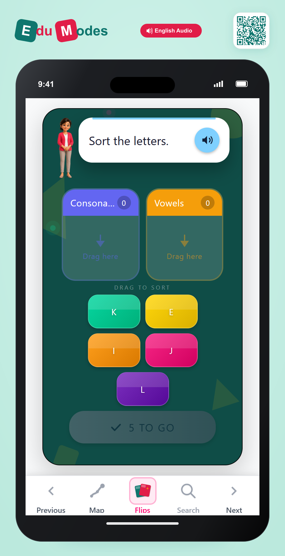 Sort the Letters 4 - Interactive Learning Game Preview