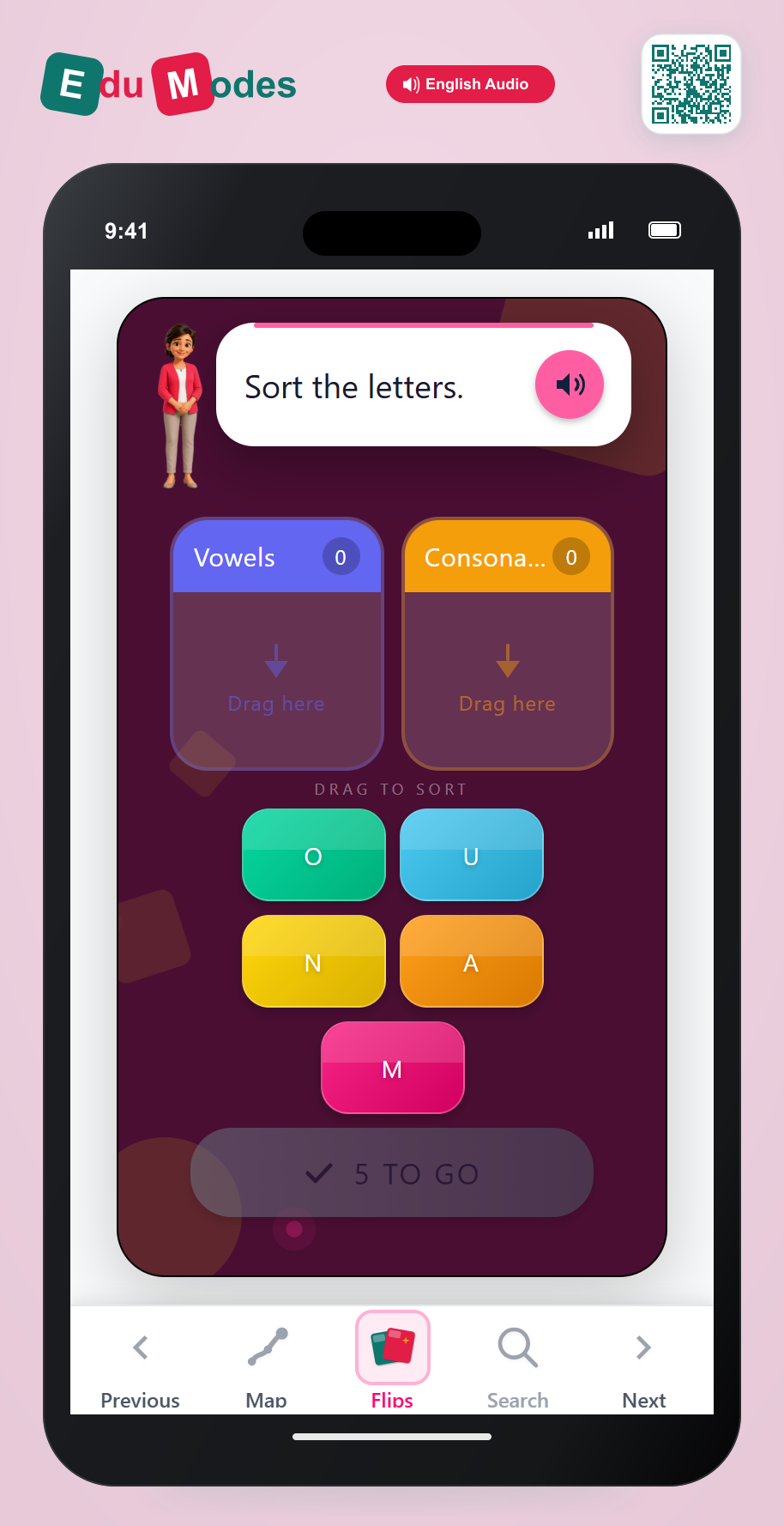 Sort the Letters 5 - Interactive Learning Game Preview