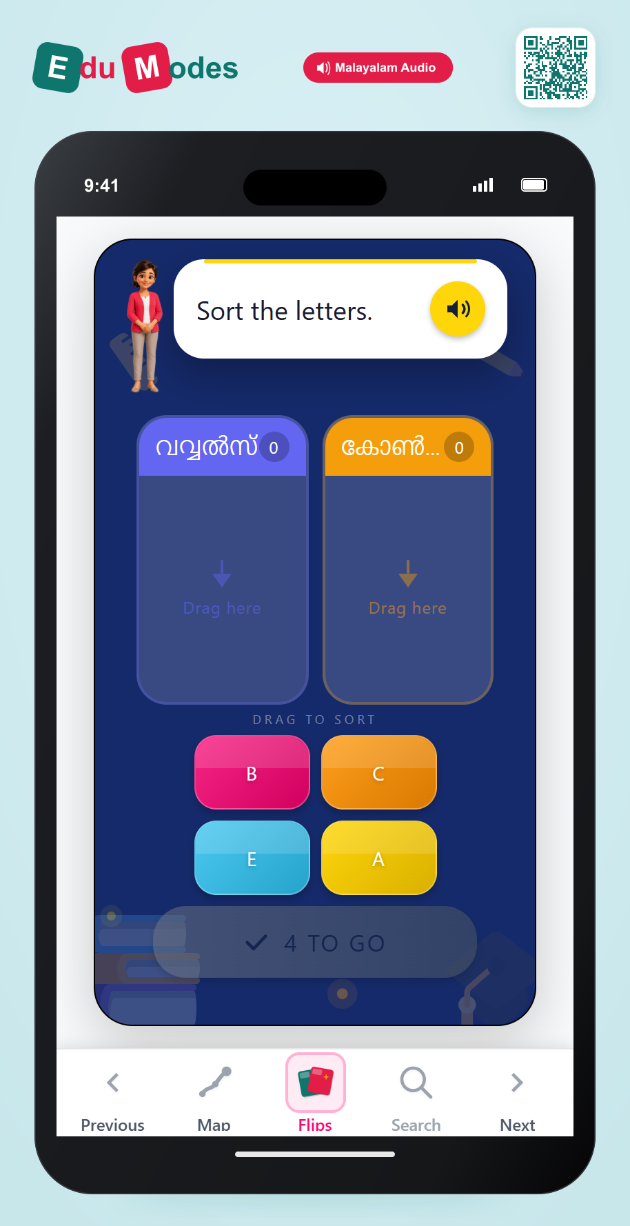 Sort the Letters 1 - Interactive Learning Game Preview