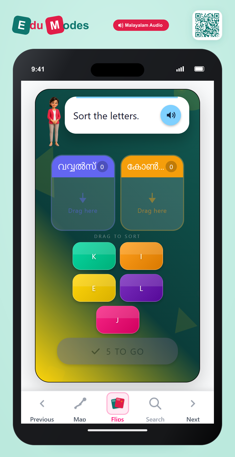 Sort the Letters 4 - Interactive Learning Game Preview