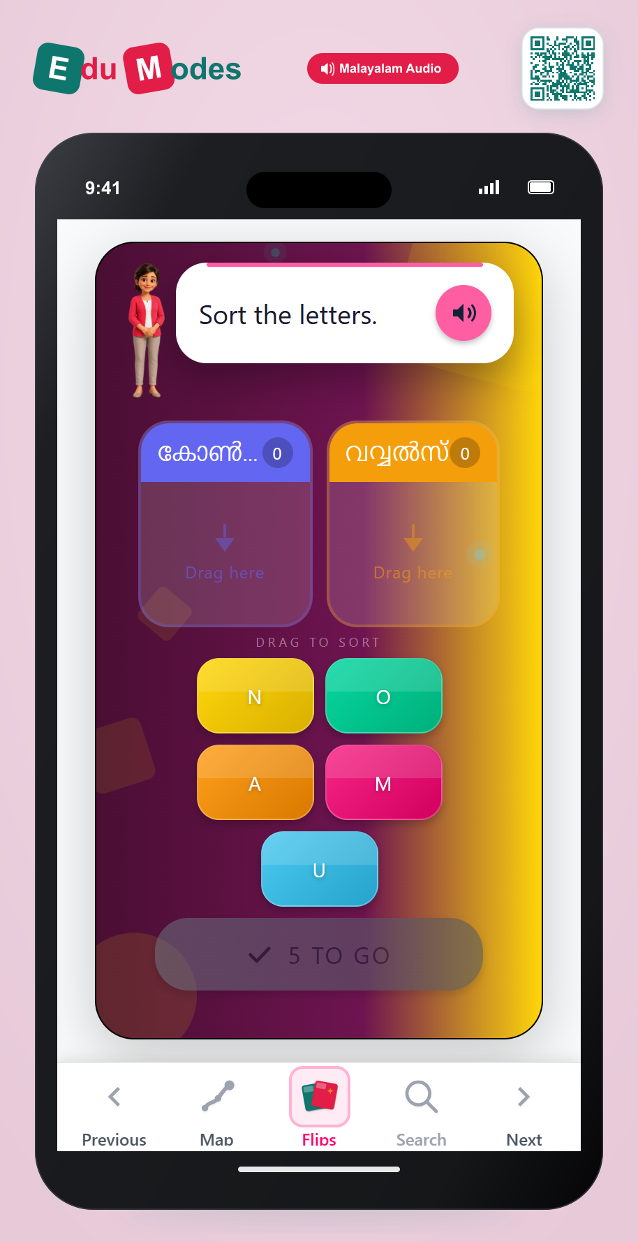 Sort the Letters 5 - Interactive Learning Game Preview