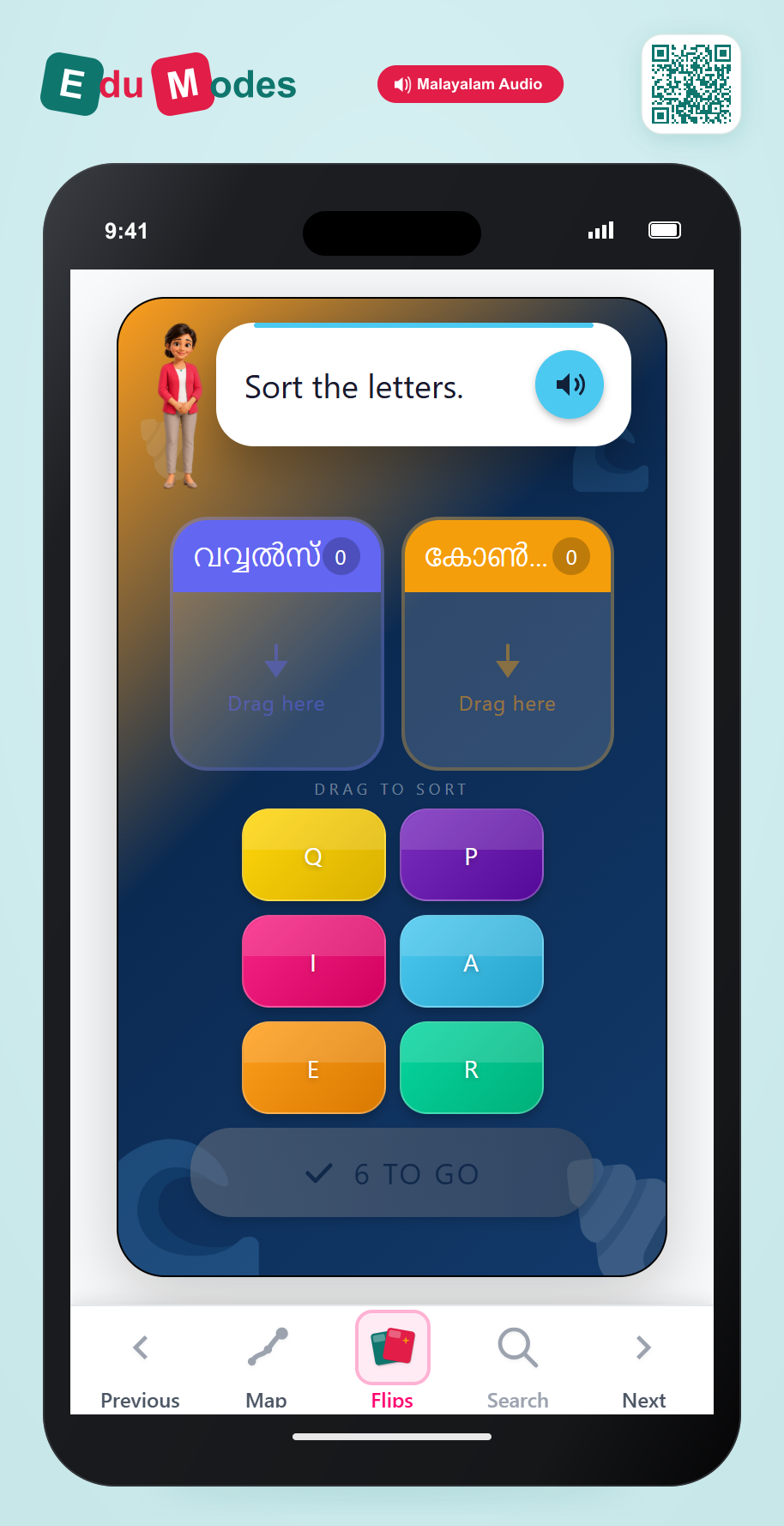 Sort the Letters 6 - Interactive Learning Game Preview