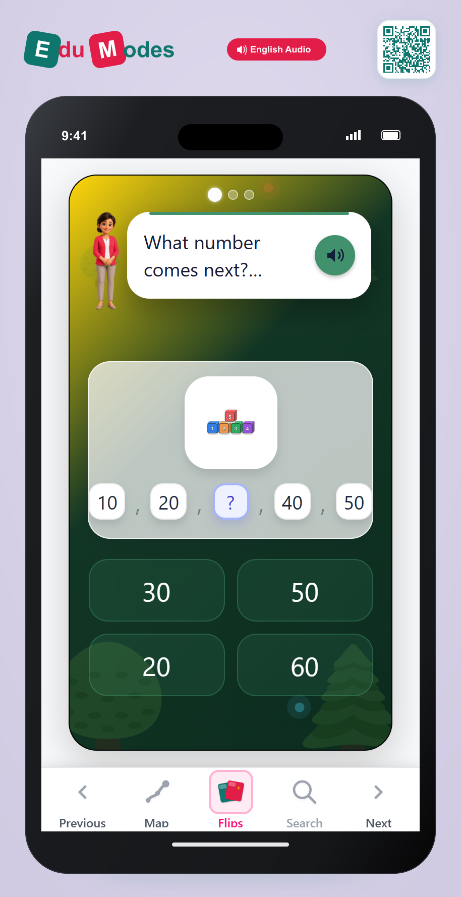 Skip Count by Tens to 50 - Interactive Learning Game Preview
