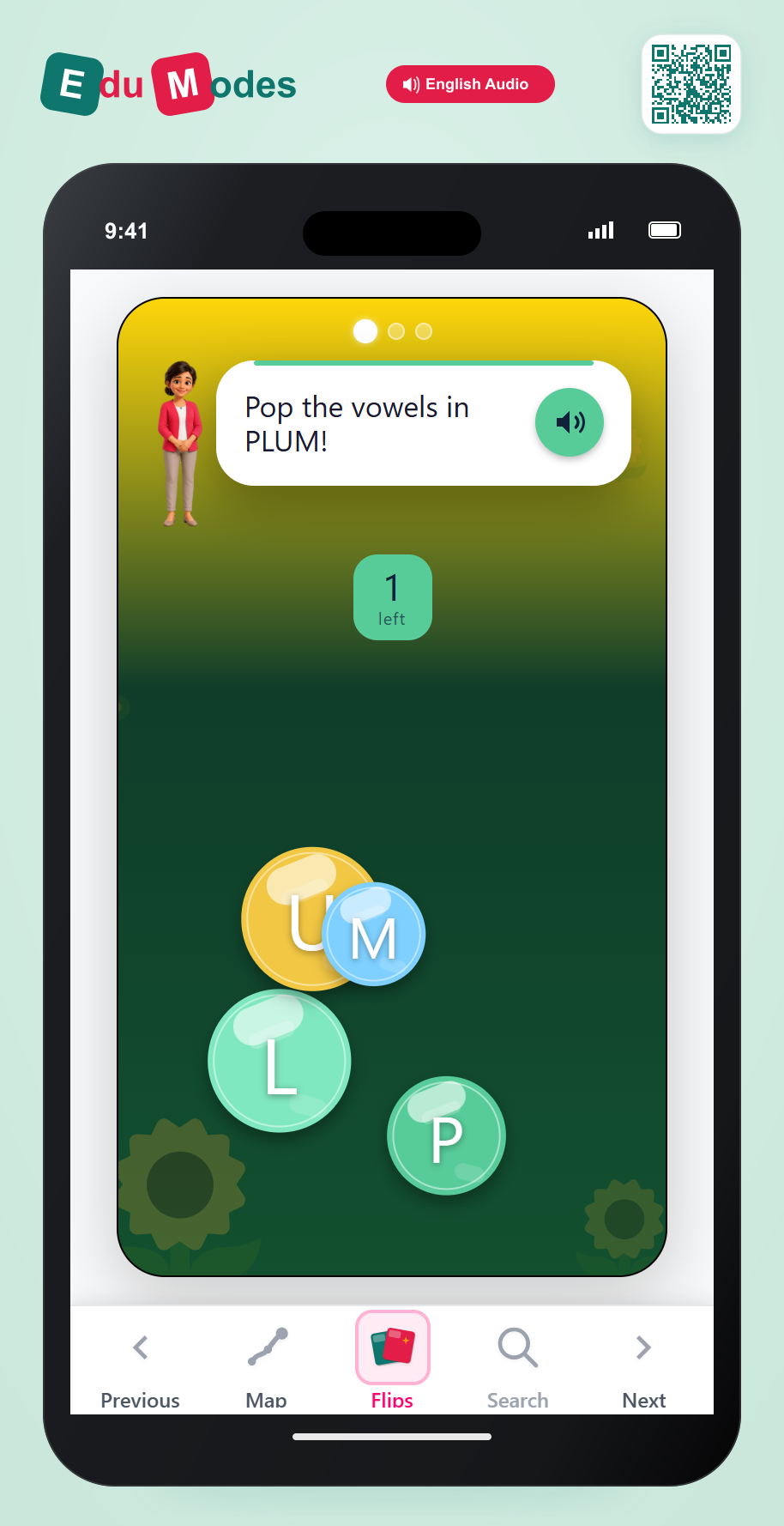 Pop the Vowel with Blends - Interactive Learning Game Preview