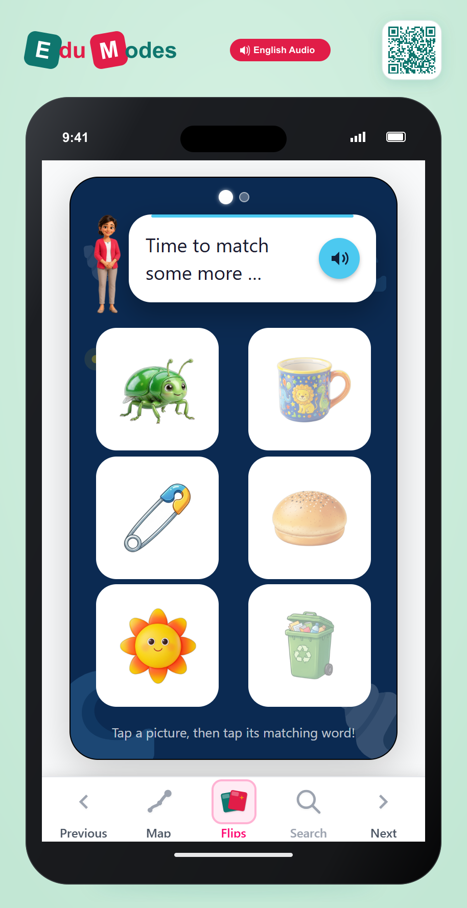 Match the Rhymes Part 2 - Interactive Learning Game Preview