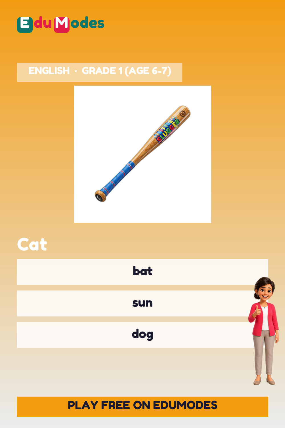 Rhyming Challenge 1 - Interactive Learning Game Preview