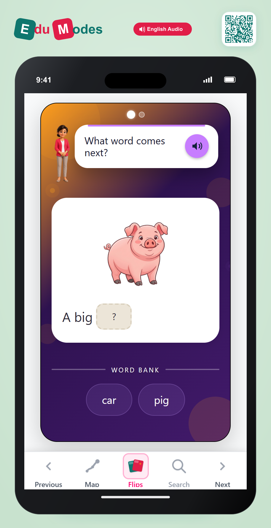 Complete the Rhyme: -ig & -og - Interactive Learning Game Preview