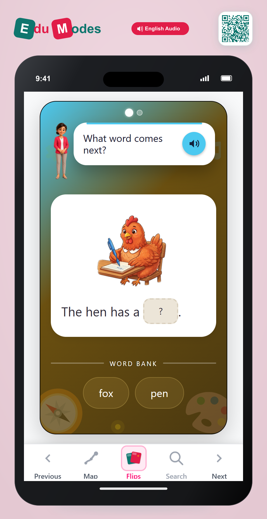 Complete the Rhyme: -en & -un - Interactive Learning Game Preview