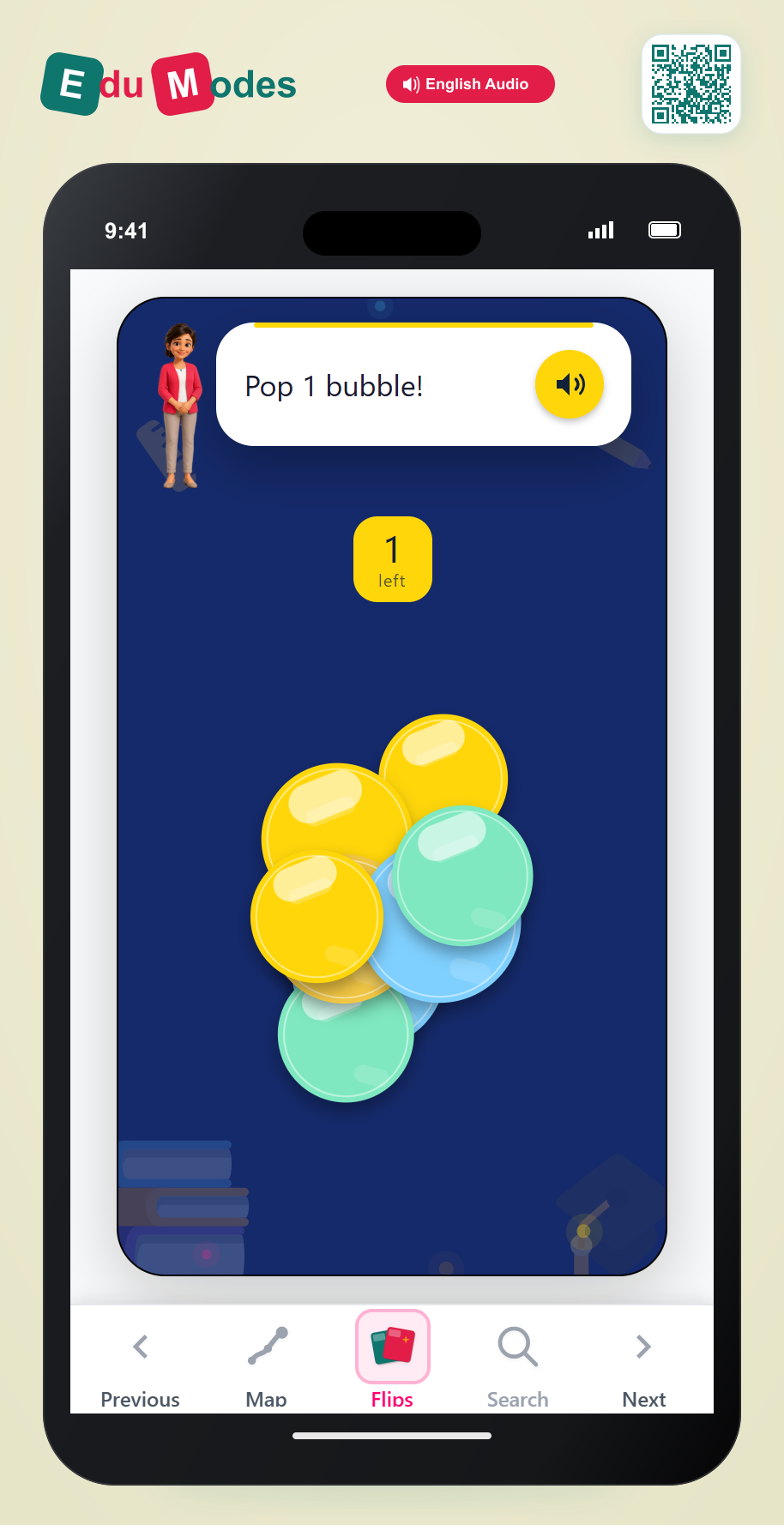 Pop 1 Bubble - Interactive Learning Game Preview