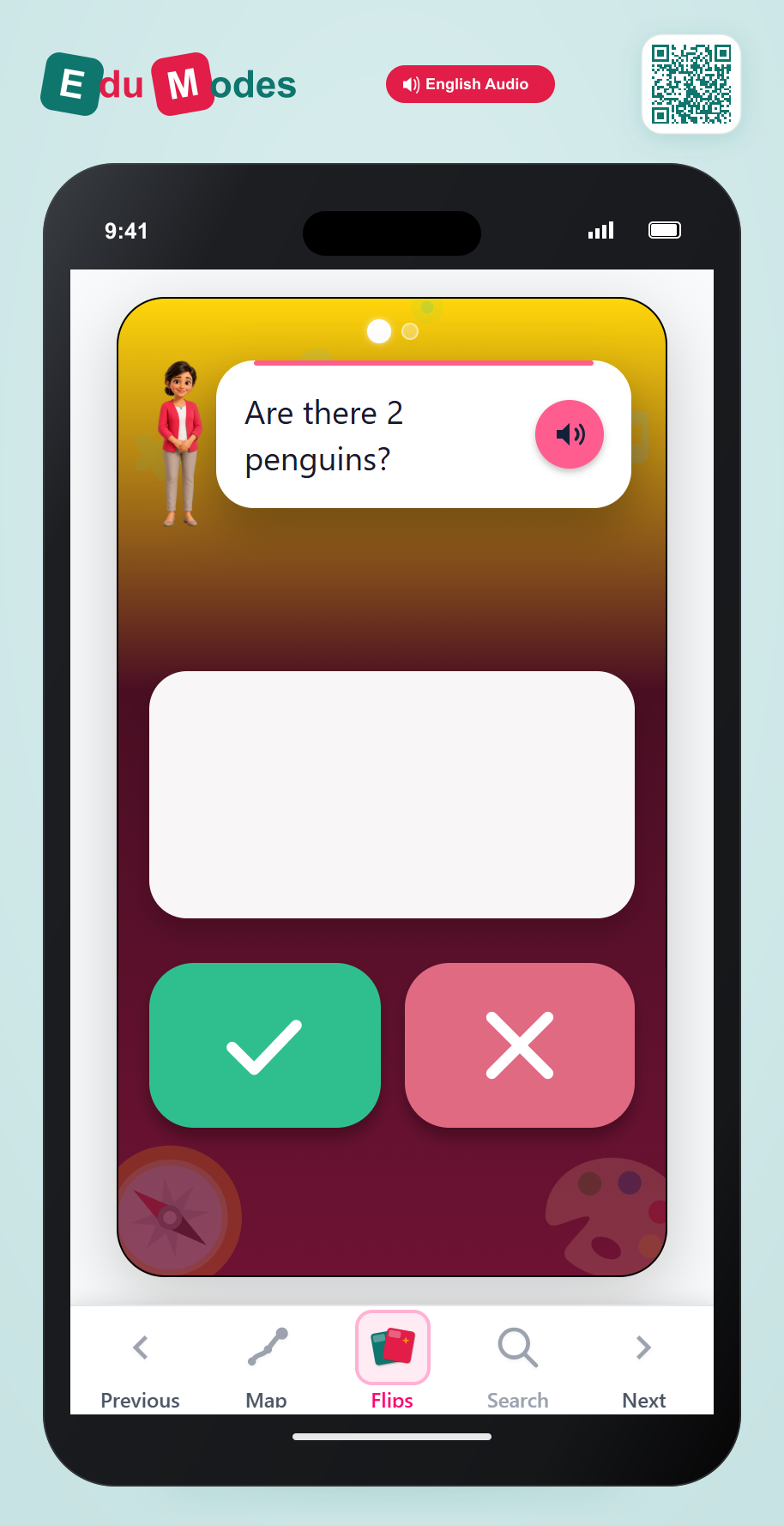 Count to 3 - Flip 4 - Interactive Learning Game Preview