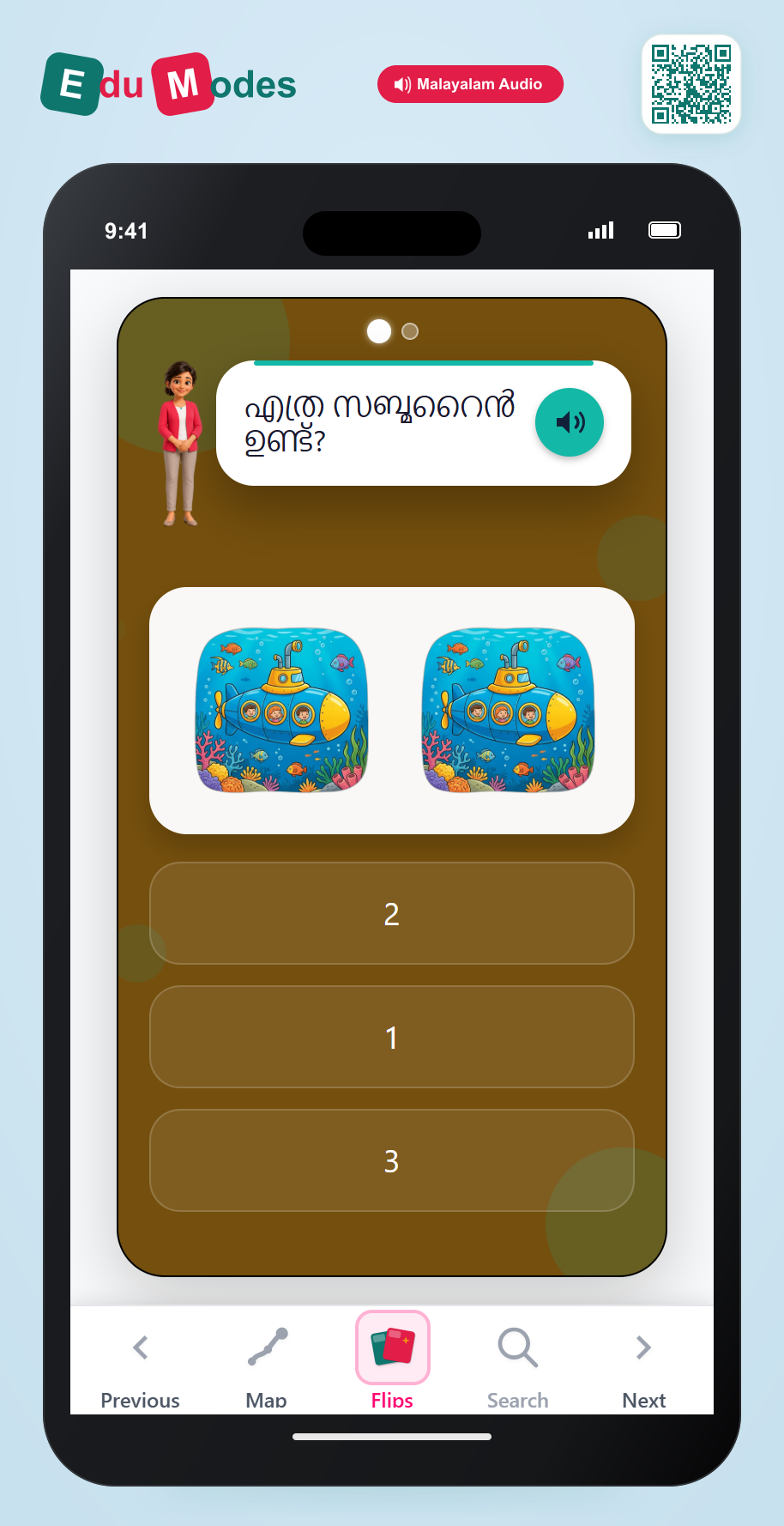 Count to 3 - Flip 2 - Interactive Learning Game Preview