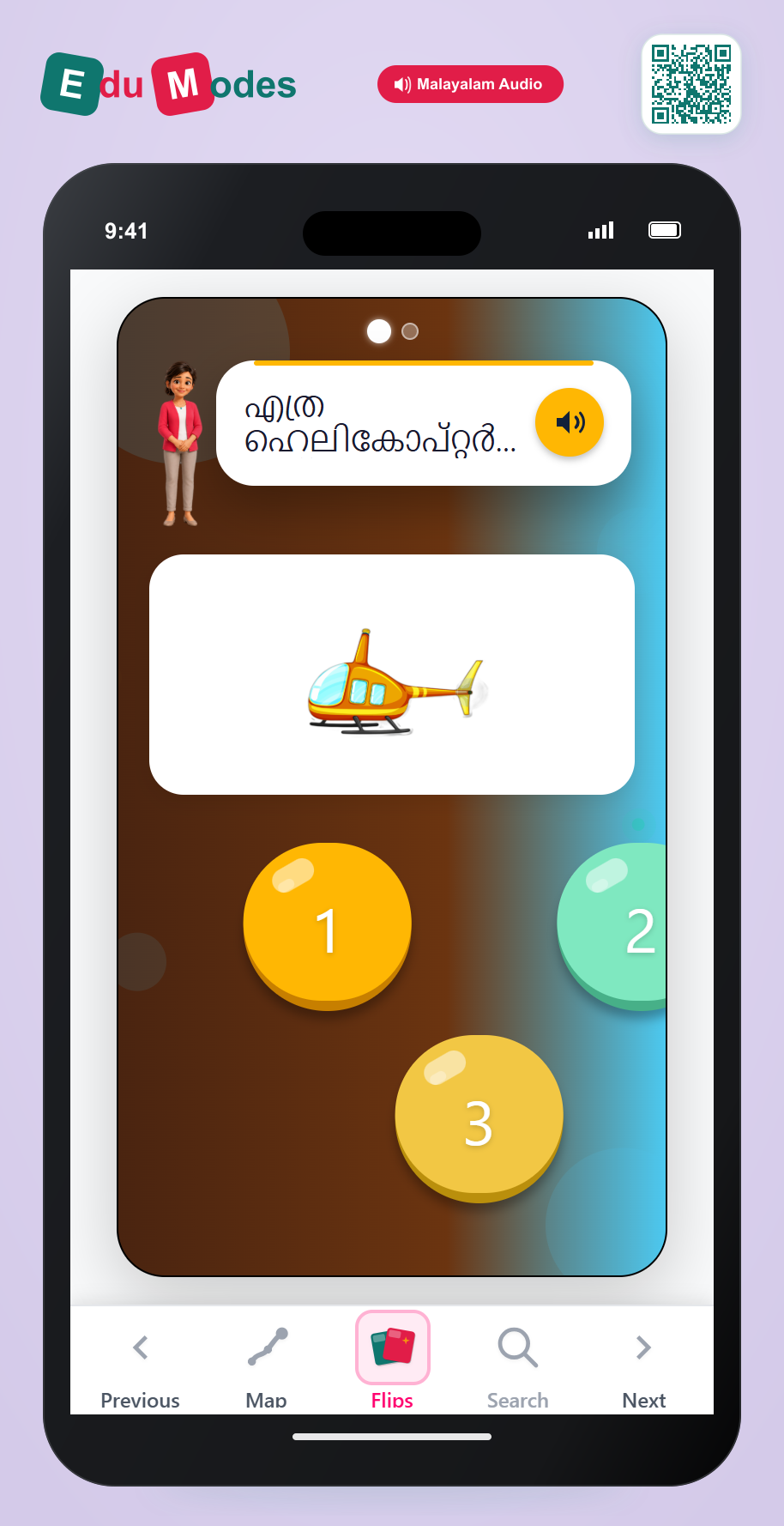 Count to 3 - Flip 8 - Interactive Learning Game Preview
