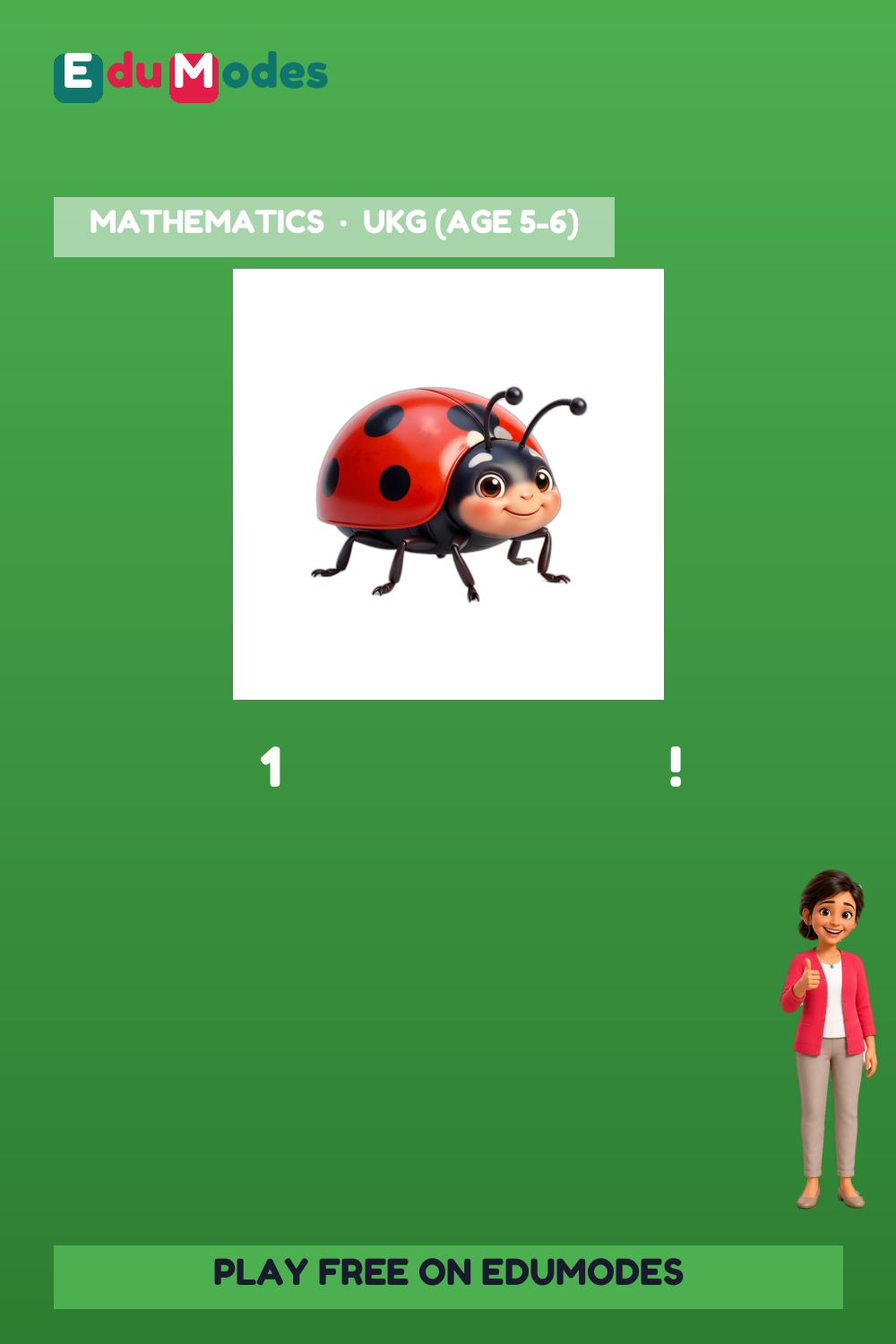 Count using stickers to 3 - Flip 1 - Interactive Learning Game Preview
