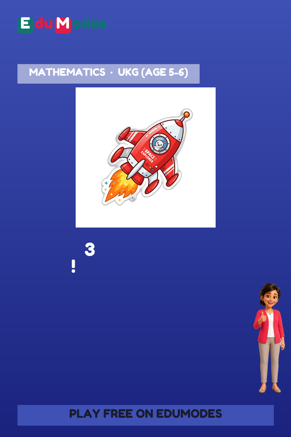 Count using stickers to 3 - Flip 4 - Interactive Learning Game Preview