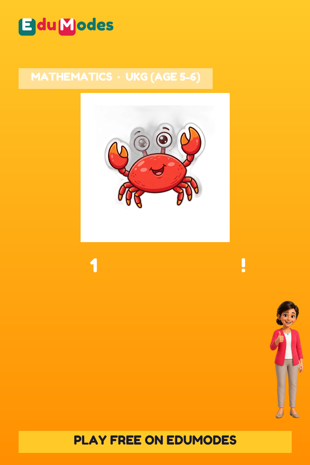 Count using stickers to 3 - Flip 5 - Interactive Learning Game Preview