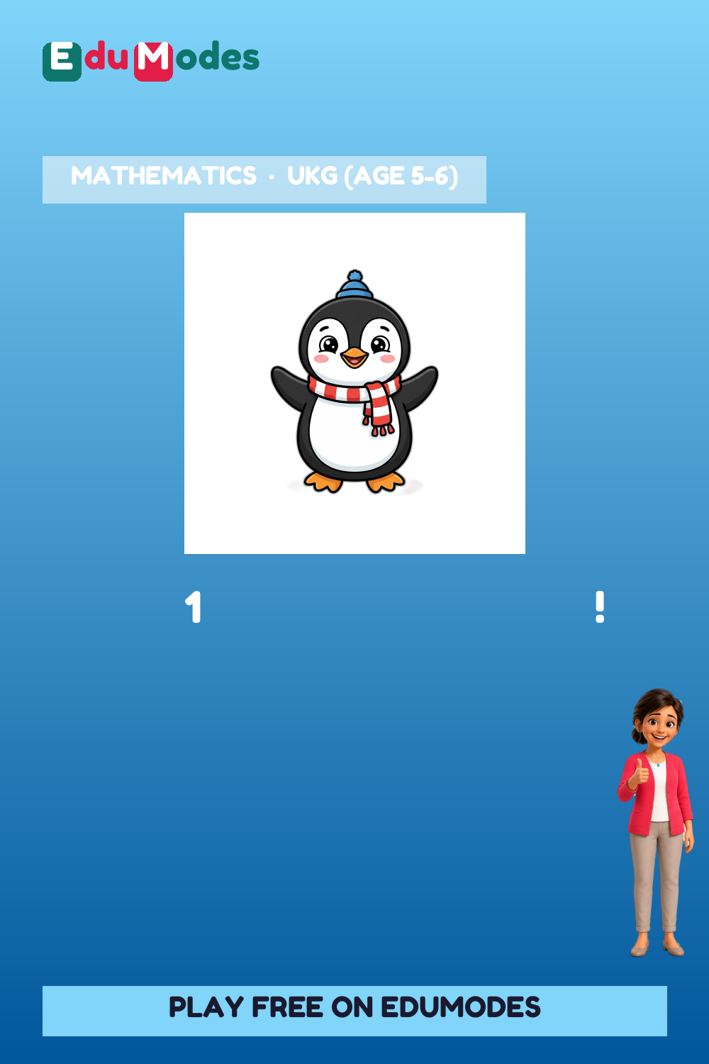 Count using stickers to 3 - Flip 9 - Interactive Learning Game Preview