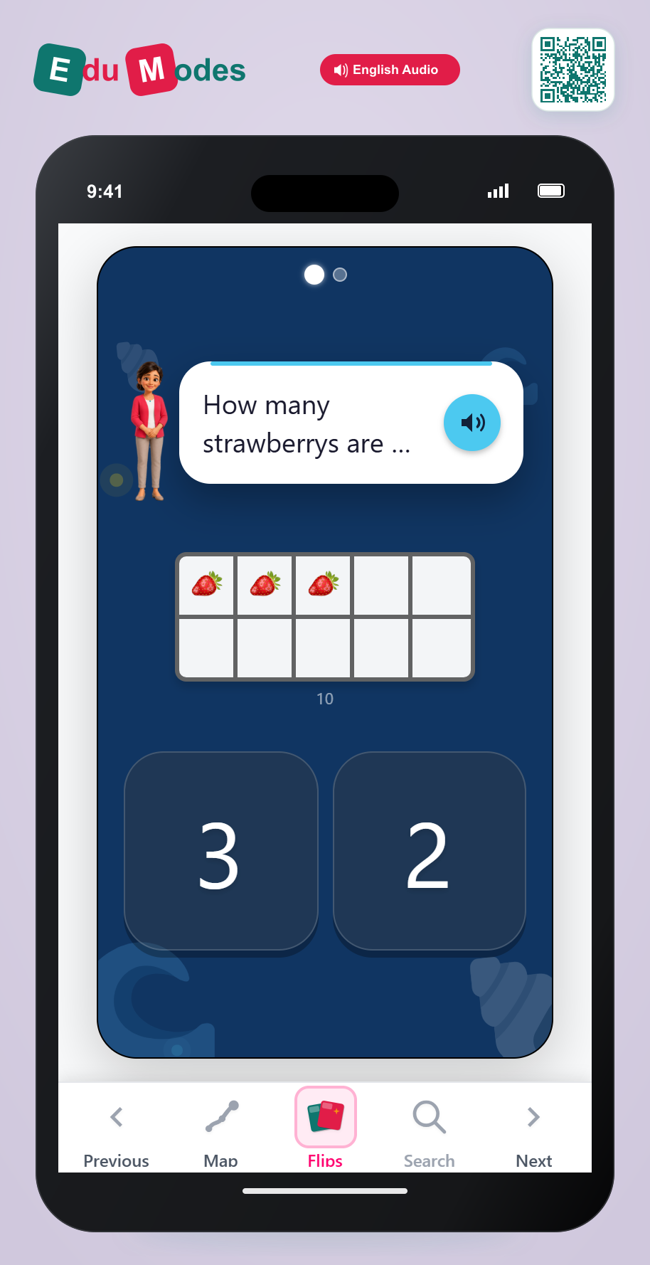 Count to 3: Identify 3 - Interactive Learning Game Preview
