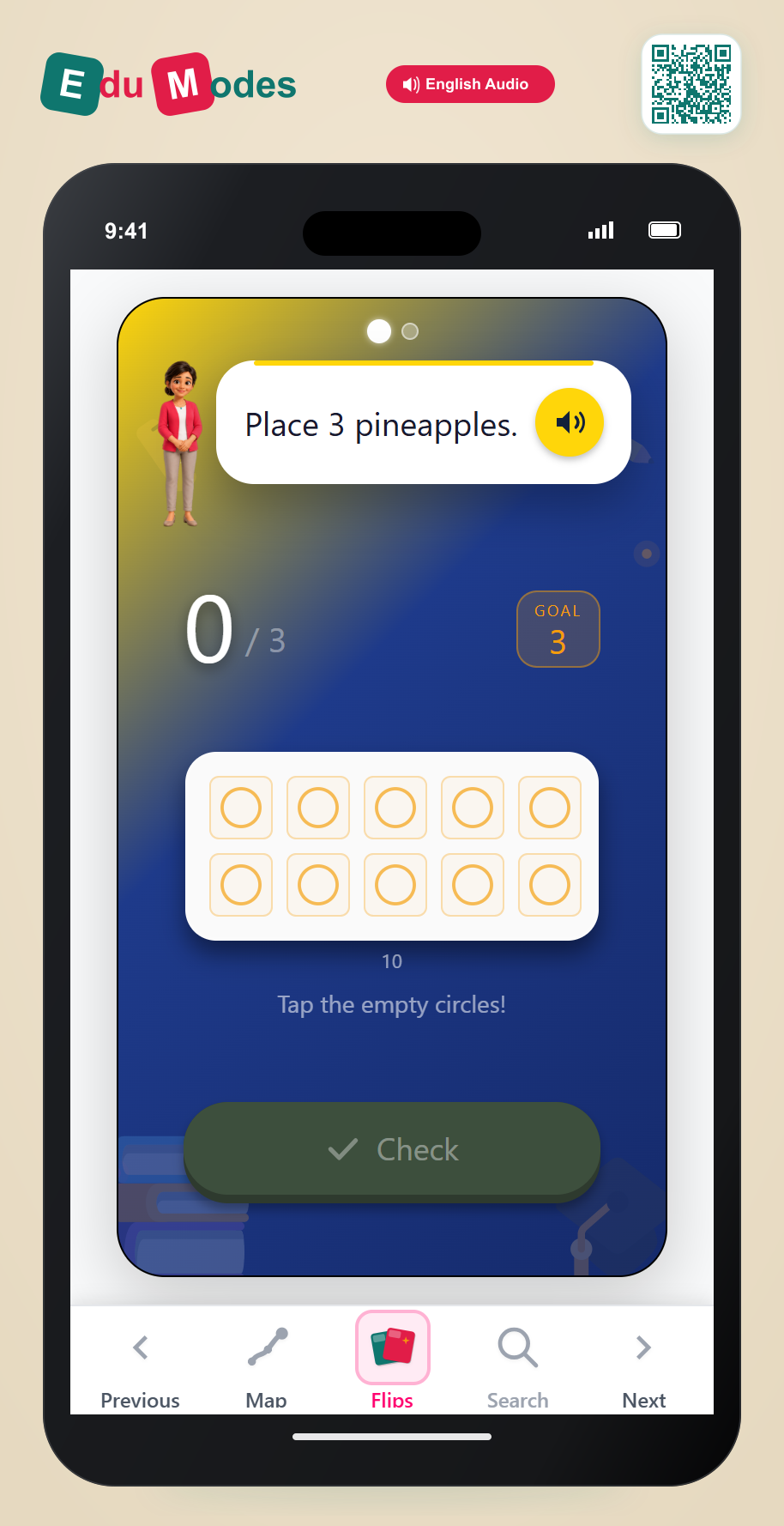 Count to 3: Place 3 - Interactive Learning Game Preview